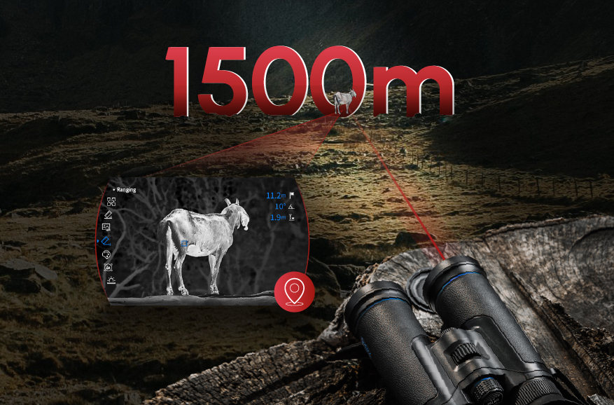 Telémetro integrado de 1200 m <br> Funcionalidad versátil