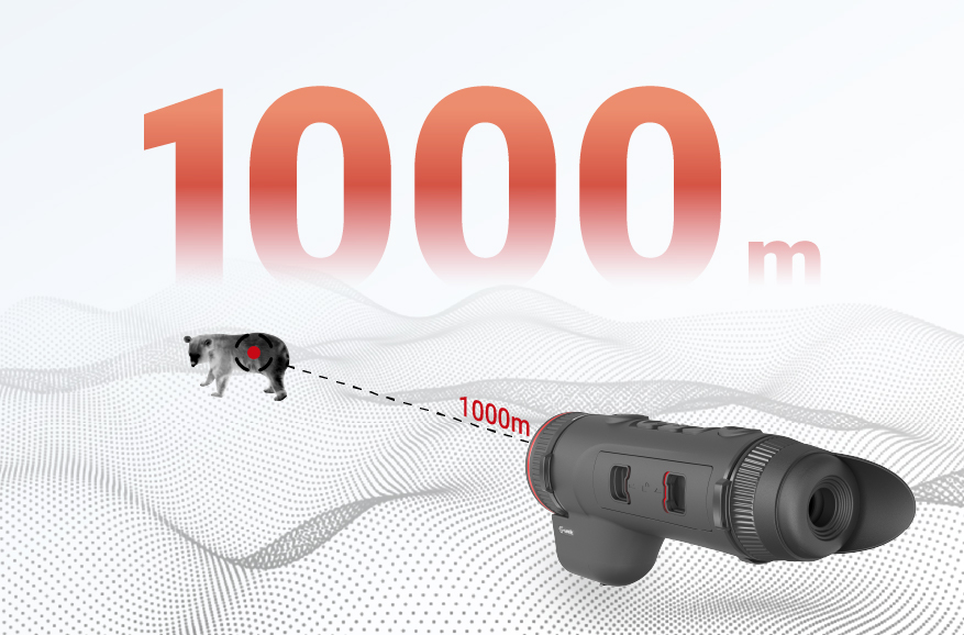 Medición de distancias por láser de 1000 m