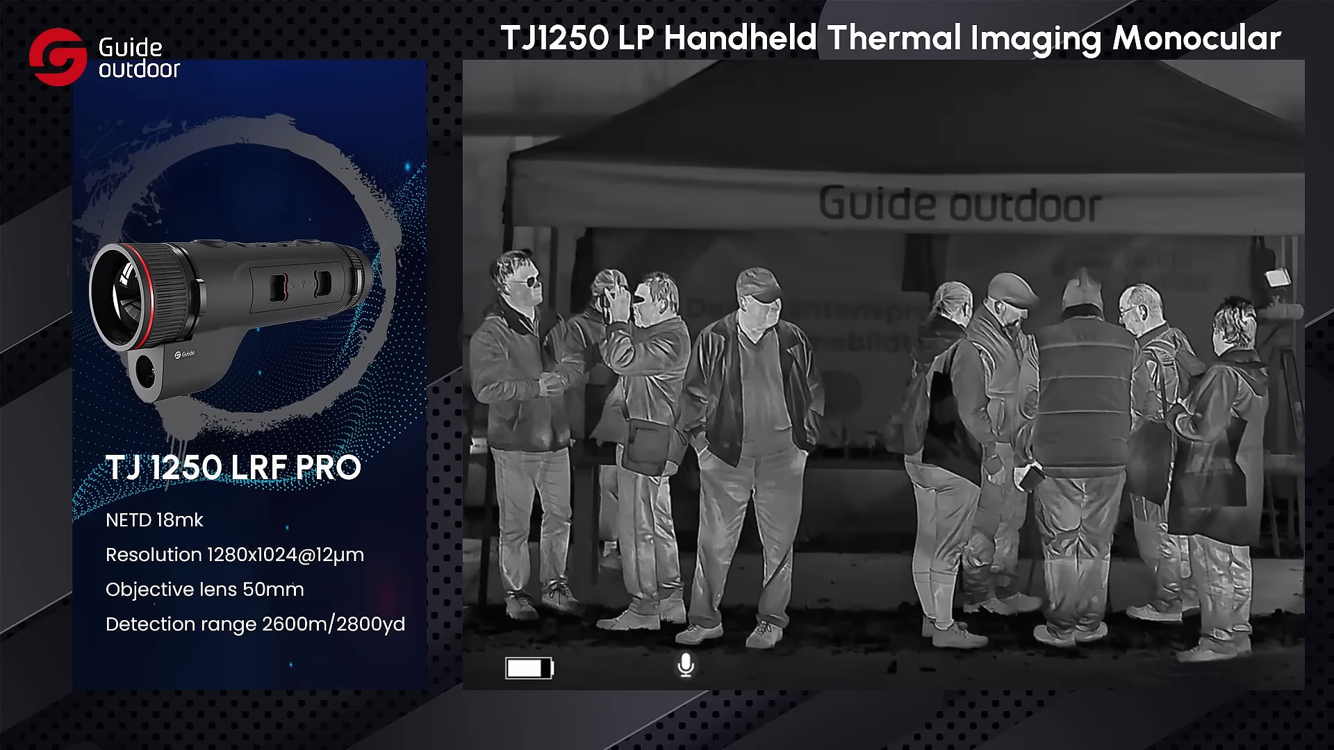 Imágenes térmicas | Guía del monocular térmico TJ1250LP para uso en exteriores