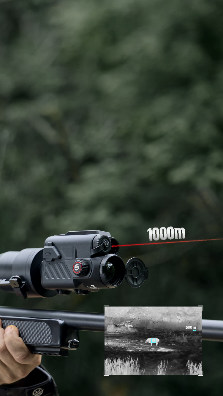 Telémetro láser de 1000 m de gran precisión