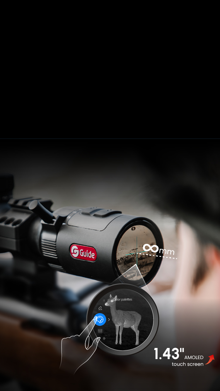 Toca para controlar <br>Distancia ocular infinita